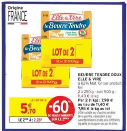 Intermarché LE LOT DE 2 offre