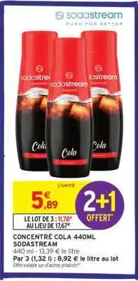 Intermarché CONCENTRÉ COLA 440ML SODASTREAM offre
