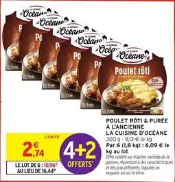 Intermarché Poulet rôti & purée à l'ancienne la cuisine d'océane offre