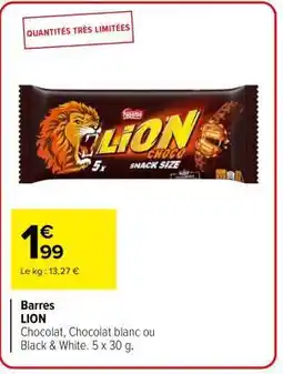 Carrefour Market Barres Lion offre