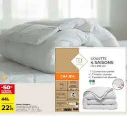 Carrefour Couette 4 saisons offre