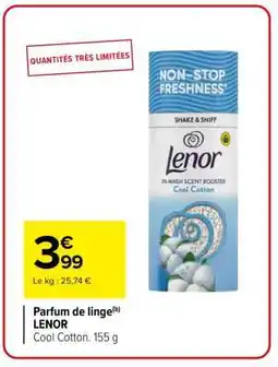 Carrefour Parfum de Linge Lenor offre