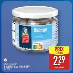 ALDI GOLDEN SEAFOOD ROLLMOPS AU VINAIGRE offre