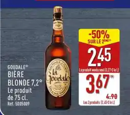 ALDI GOUDAL BIÈRE BLONDE 7,2° offre
