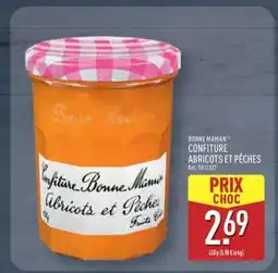 ALDI BONNE MAMAN CONFITURE ABRICOTS ET PÊCHES offre