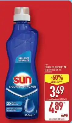 ALDI SUN LIQUIDE DE RINÇAGE offre