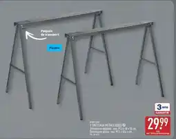 ALDI 2 TRETEAUX MÉTALLIQUES offre