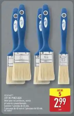 ALDI LOT DE PINCEAUX offre