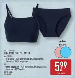 ALDI BRASSIÈRE OU CULOTTES offre
