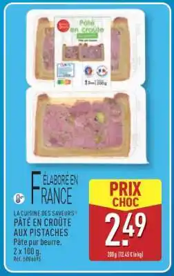 ALDI PÂTÉ EN CROÛTE AUX PISTACHES offre