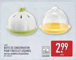 ALDI BOÎTE DE CONSERVATION POUR FRUITS ET LÉGUMES offre
