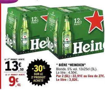 E.Leclerc BIÈRE “HEINEKEN” offre