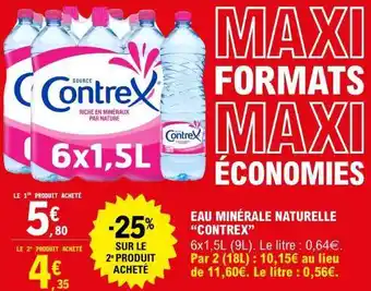 E.Leclerc Eau Minérale Naturelle Contrex offre