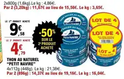 E.Leclerc Thon Au Naturel Petit Navire offre