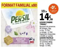 E.Leclerc Lessive Poudre Persil offre
