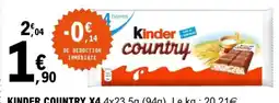 E.Leclerc KINDER COUNTRY offre