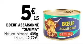 E.Leclerc BOEUF ASSAISONNÉ “SEVIMA” offre