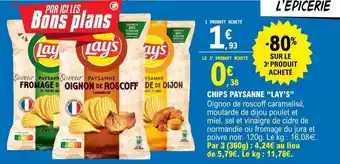 E.Leclerc Chips Paysanne 'Lay's' offre