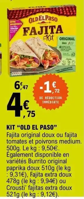 E.Leclerc Kit 'Old El Paso' offre