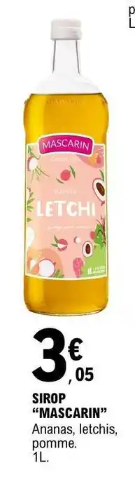 E.Leclerc SIROP “MASCARIN” offre