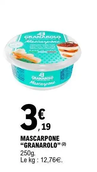 E.Leclerc Mascarpone Granarolo offre