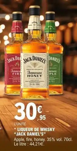 E.Leclerc Liqueur de Whisky JACK DANIEL'S offre