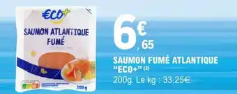 E.Leclerc SAUMON FUMÉ ATLANTIQUE ECO+ offre