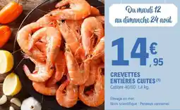 E.Leclerc Crevettes Entières Cuites offre