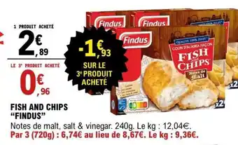 E.Leclerc FISH AND CHIPS “FINDUS” offre