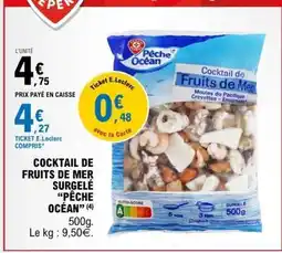 E.Leclerc COCKTAIL DE FRUITS DE MER SURGELÉ “PÊCHE OCÉAN” offre