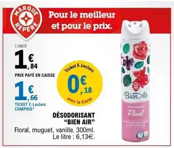 E.Leclerc DÉSODORISANT “BIEN AIR” offre