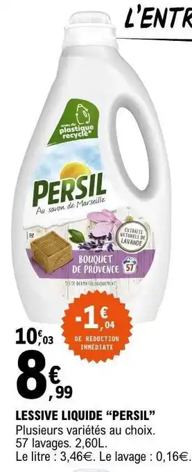 E.Leclerc LESSIVE LIQUIDE PERSIL offre