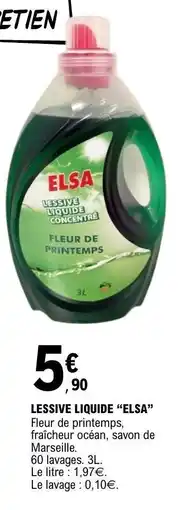 E.Leclerc LESSIVE LIQUIDE “ELSA” offre
