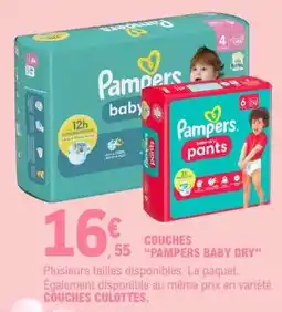 E.Leclerc Couches PAMPERS Baby Dry offre