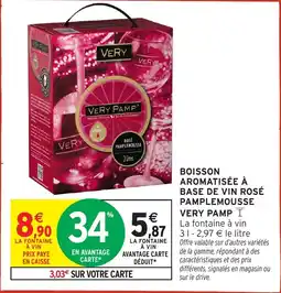 Intermarché Boisson aromatisée à base de vin rosé pamplemousse very pamp offre