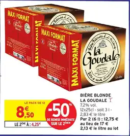 Intermarché Bière blonde la goudale offre