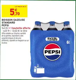 Intermarché Boisson gazeuse standard pepsi offre