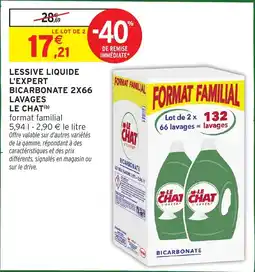 Intermarché Lessive liquide l'expert bicarbonate offre