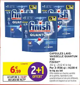 Intermarché Capsules lavevaisselle quantum x30 finish offre