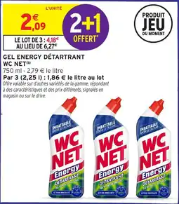 Intermarché Gel energy détartrant wc net offre