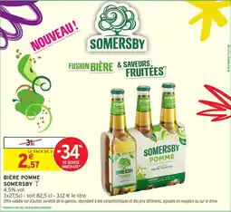 Intermarché Bière pomme somersby offre