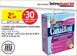 Intermarché Litière agglomérante parfumée canaillou offre