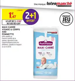 Intermarché Maxi carré visage & corps x80 pommette offre
