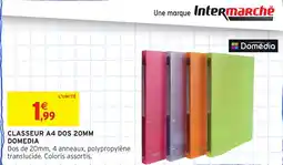 Intermarché Classeur a4 dos domedia offre