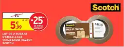 Intermarché Lot de 2 rubans d'emballage havane scotch offre