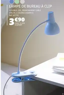 Gifi Lampe de bureau à clip offre