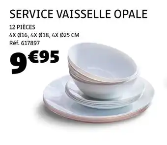 GiFi Service vaisselle opale offre