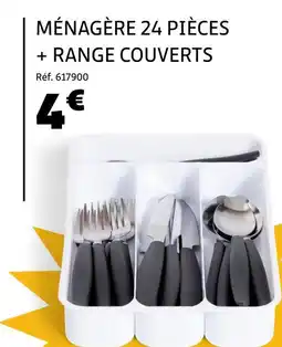 Gifi Ménagère 24 pièces + range couverts offre