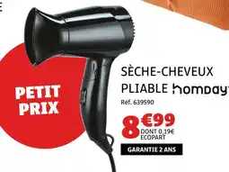 Gifi HOMDAY Sèche-cheveux pliable offre