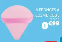 Gifi 6 éponges à cosmétique offre